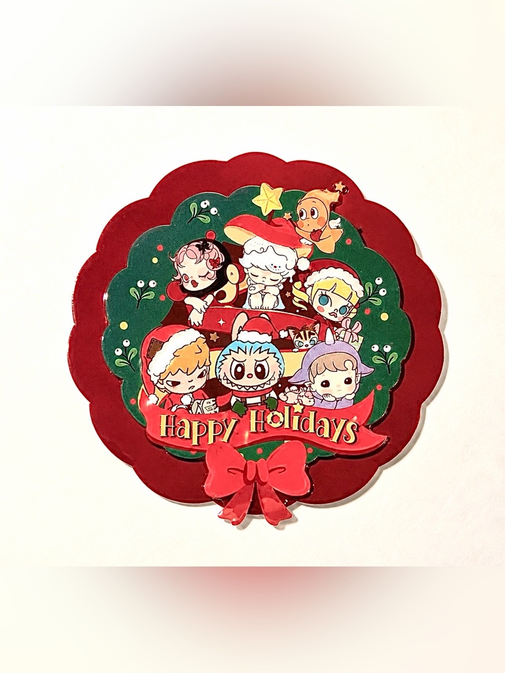 Authentic Apple of My Eye Series Cushion Happy Holidays